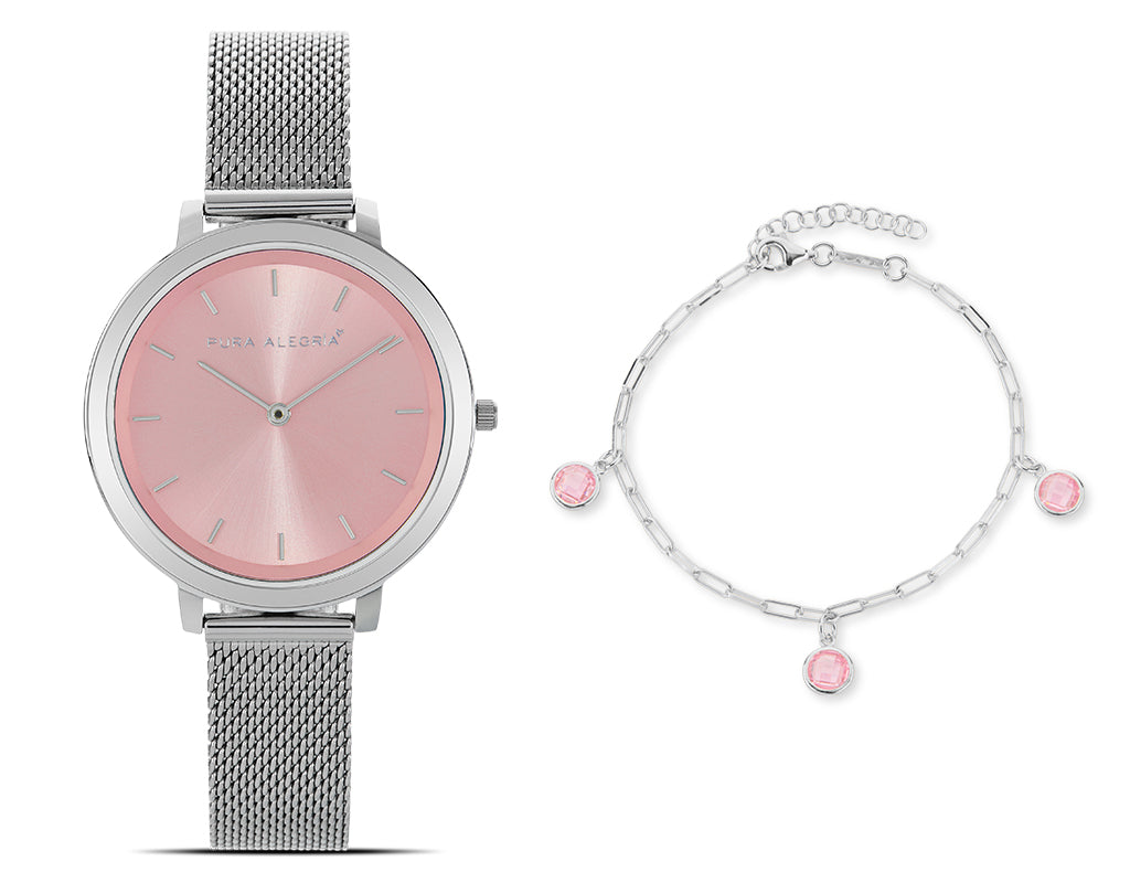 ROSA BEBÉ + PULSERA AMELIE